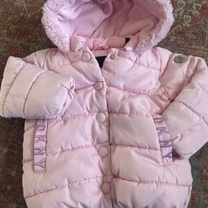 DKNY Light Pink Quilted Jacket